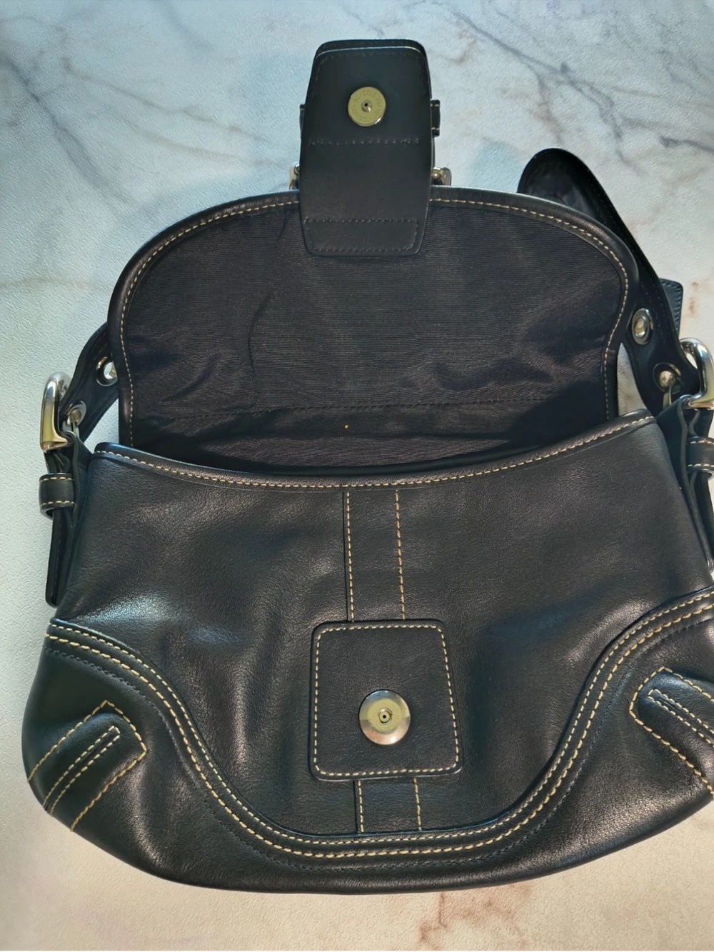 Coach F10188 Y2K SoHo Bag in Black Authentic - Picture 2 of 4